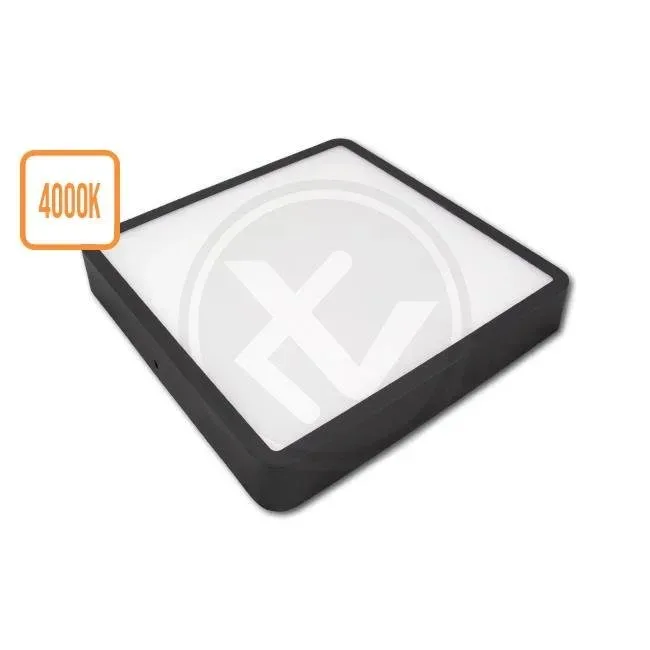 LVT 1597 LED panel kvadratni 24W 4000K crni Orto
