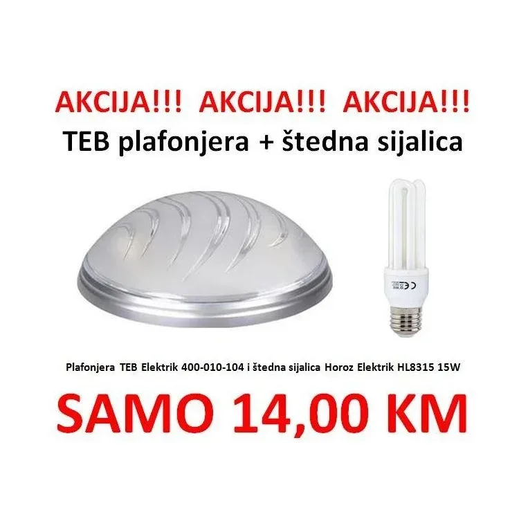 Plafonjera Ufo Bulut Silver 2xE27 TEB 400-010-104