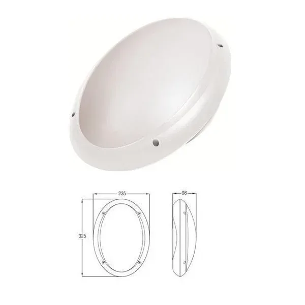 Plafonjera Aqua Oval Opal IP65 TEB 400-010-106
