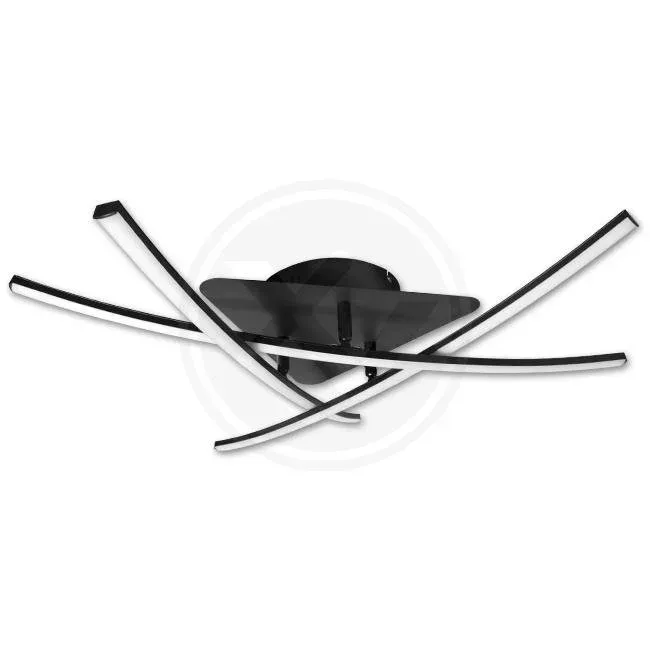 LVT 1397 LED luster crni 29W 4000K 62cm Loria