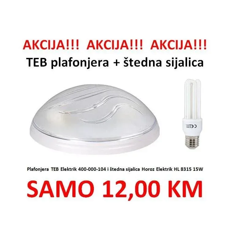 Plafonjera Ufo Bulut 2xE27 TEB 400-000-104
