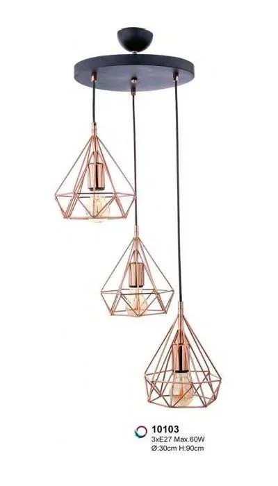 Luster PIRAMIT 3 LU SARKIT 3xE27 OKTAY 10103