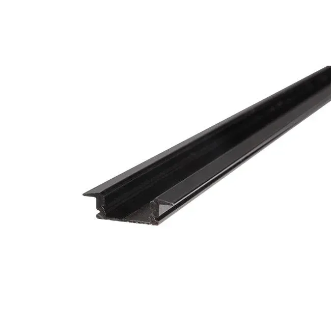 Alu profil za LED traku crni ugradni 2m LVT 0454