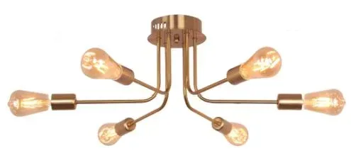 Luster 6xE27 Mendoza golden 021-025-0006