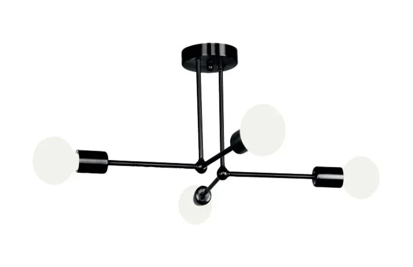 Luster 4xE27 Lorenzo-4 black 021-025-0004